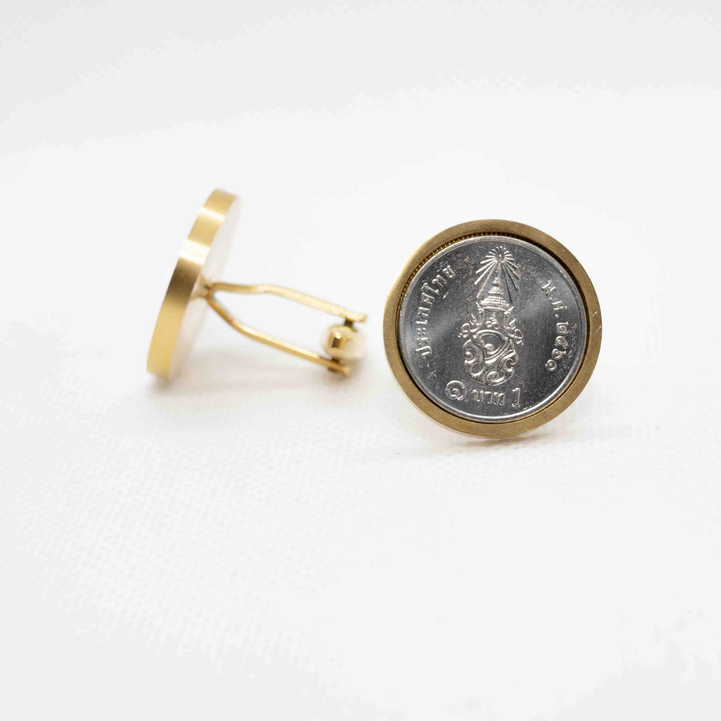 Thailand 1 Baht Cufflink