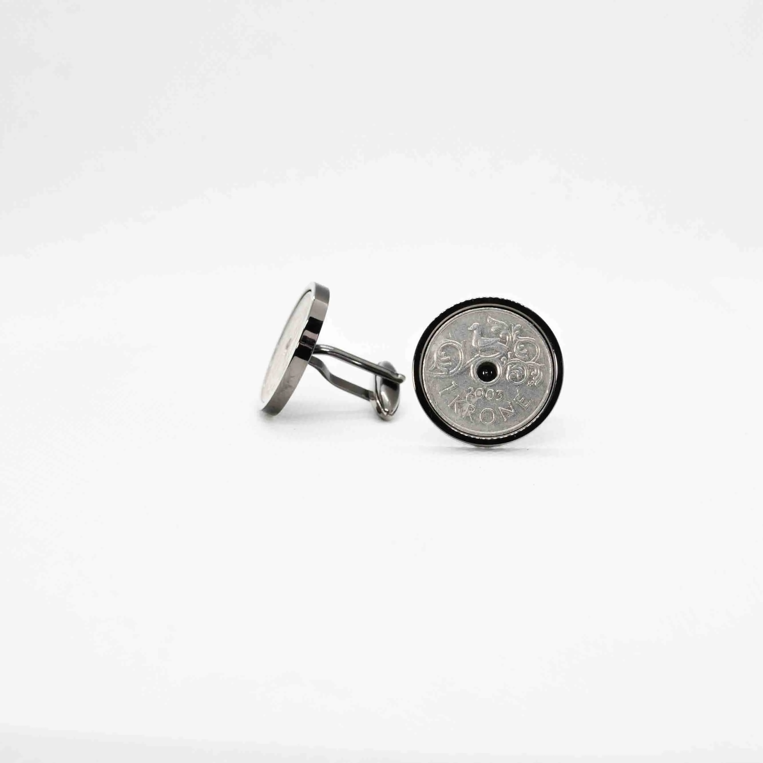 Norway 1 Krone Coin Cufflink