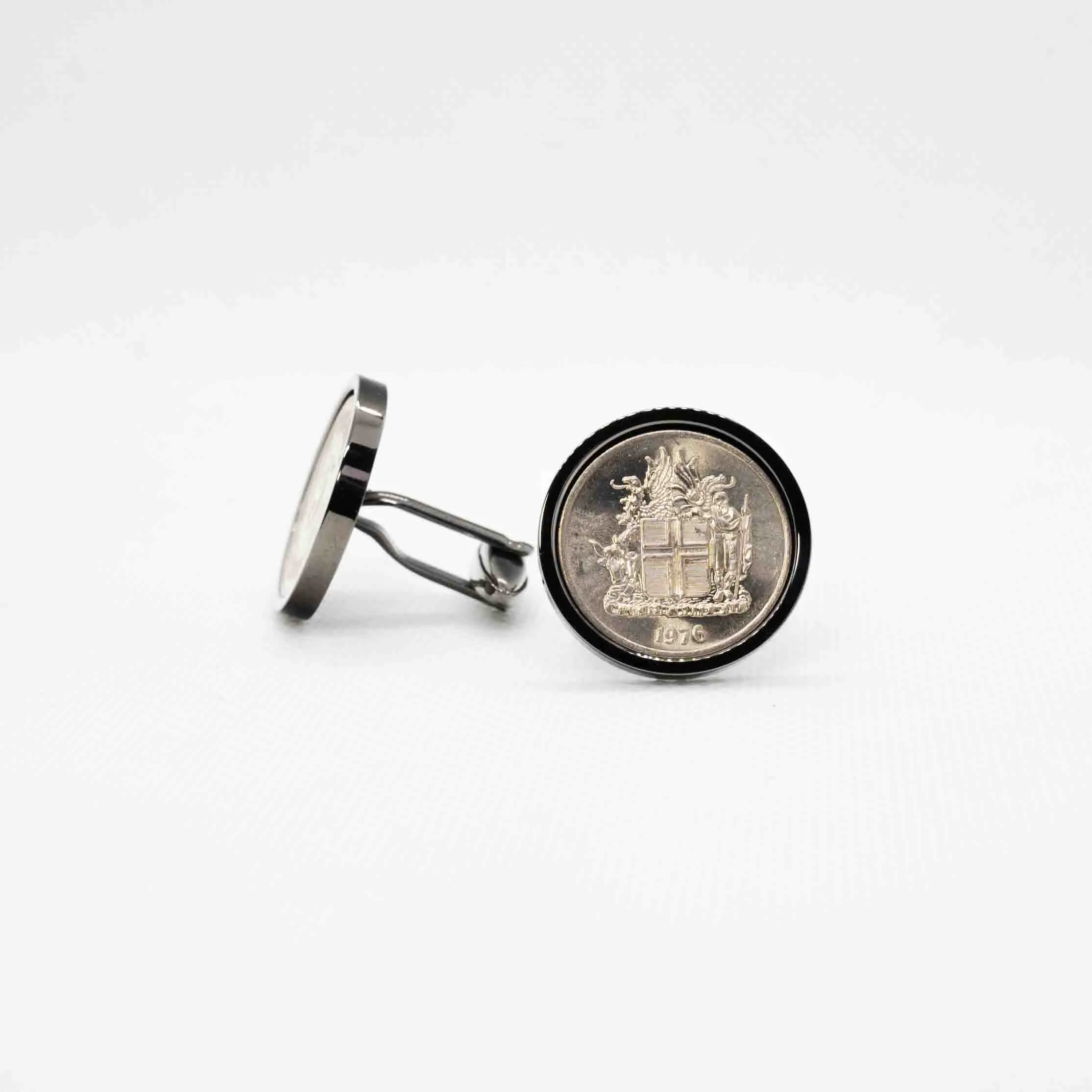 Iceland 5 Krona Coin Cufflink