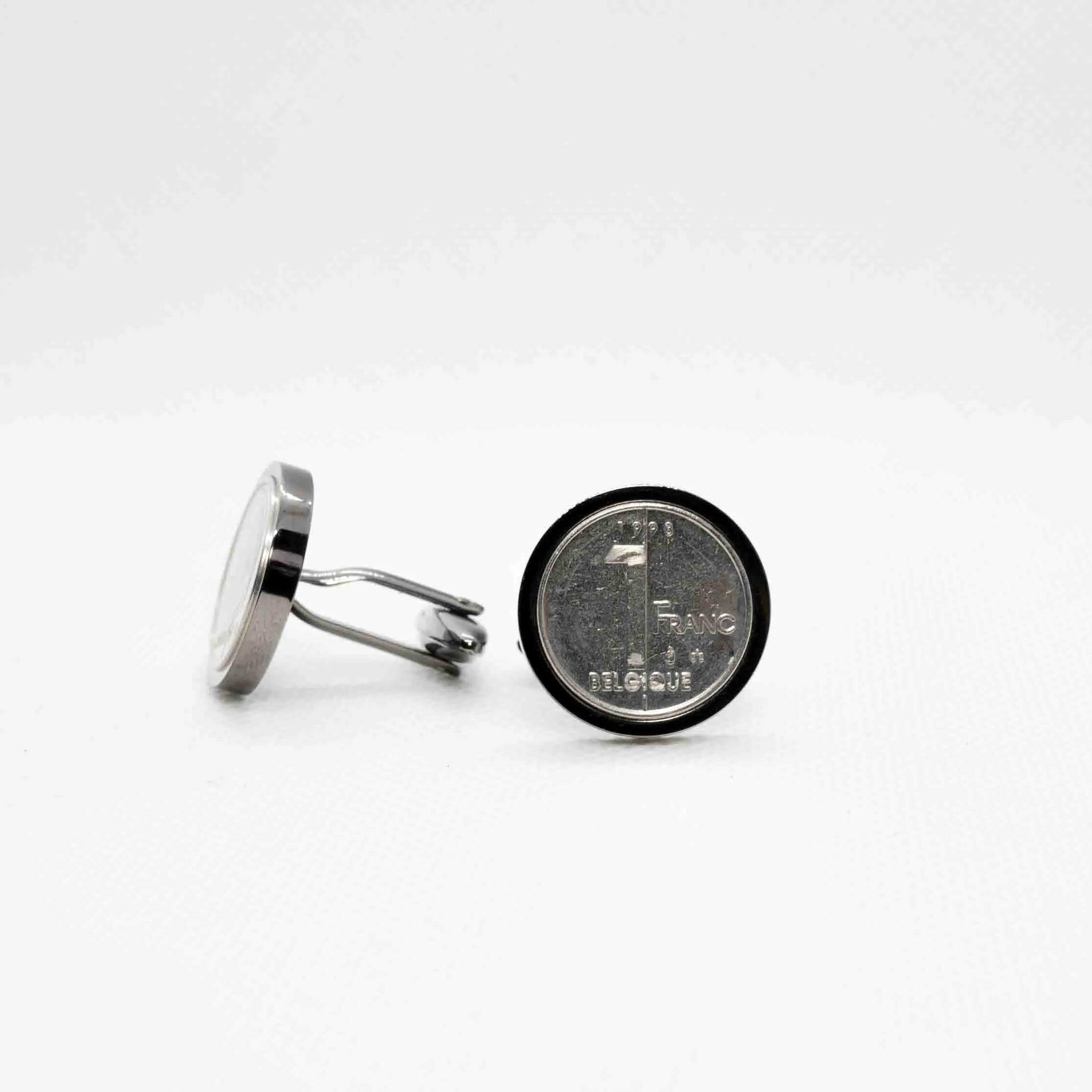 Belgium 1 Franc  Cufflinks
