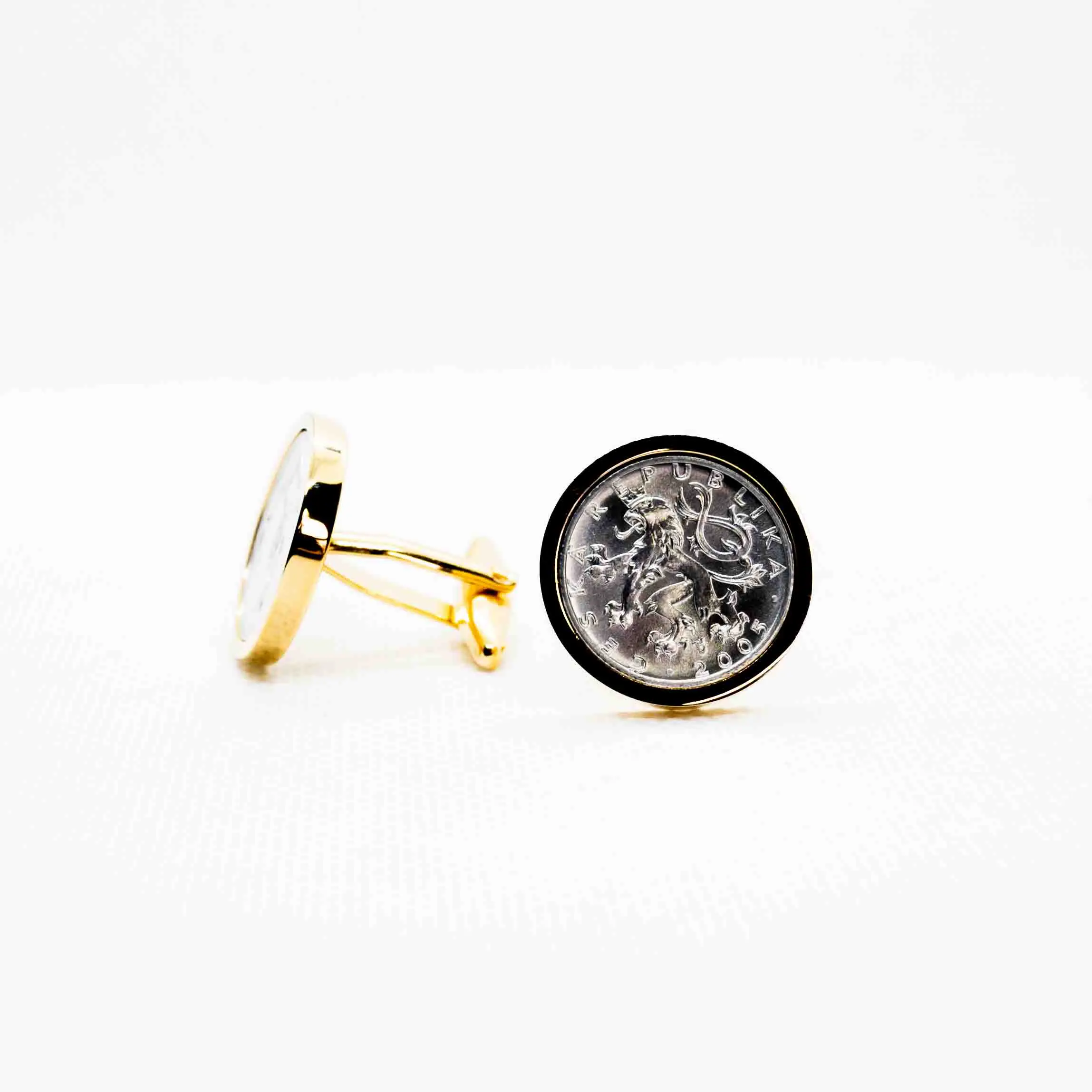 Czech Republic 50 Haleru Coin Cufflinks