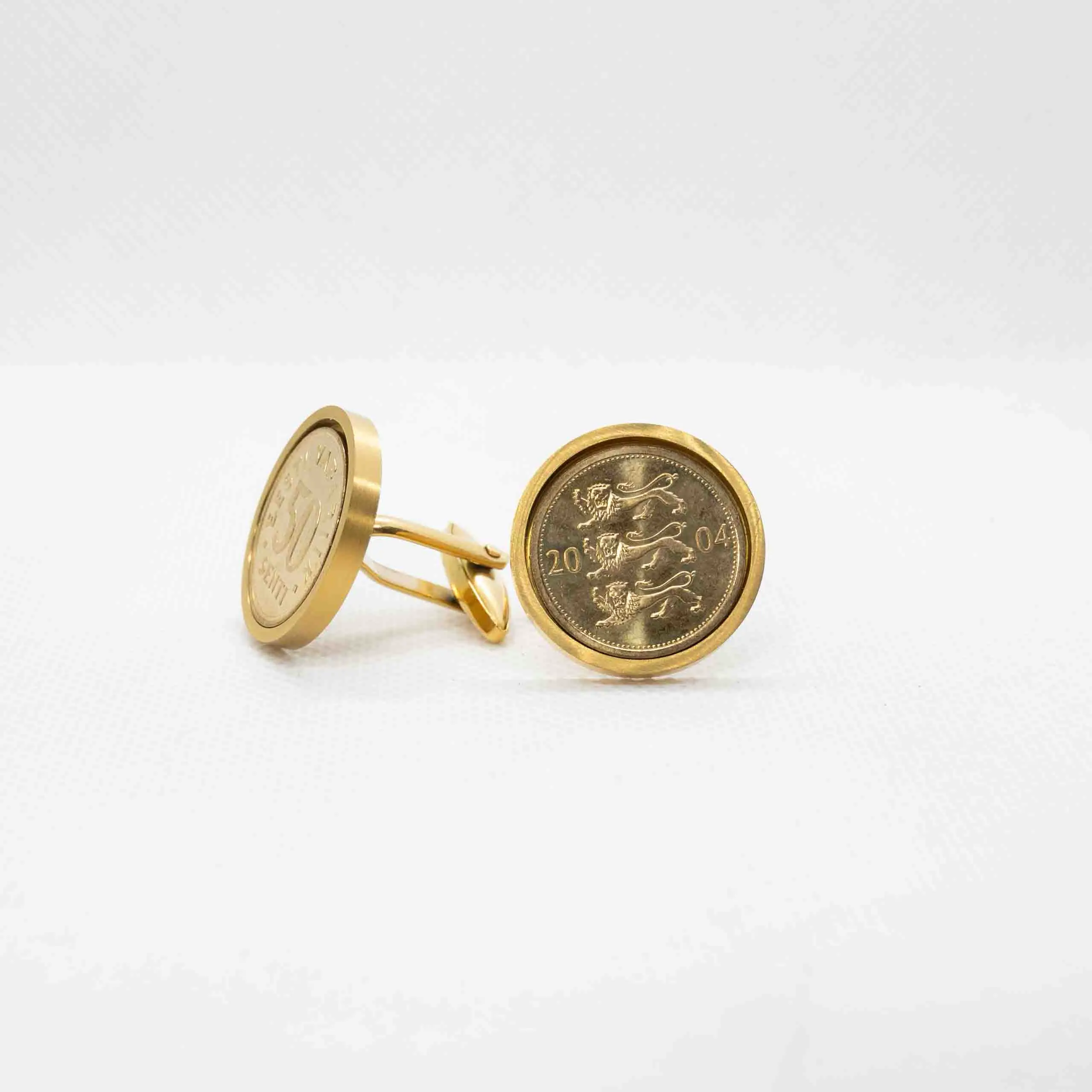 Estonia 50 Senti Coin Cufflinks