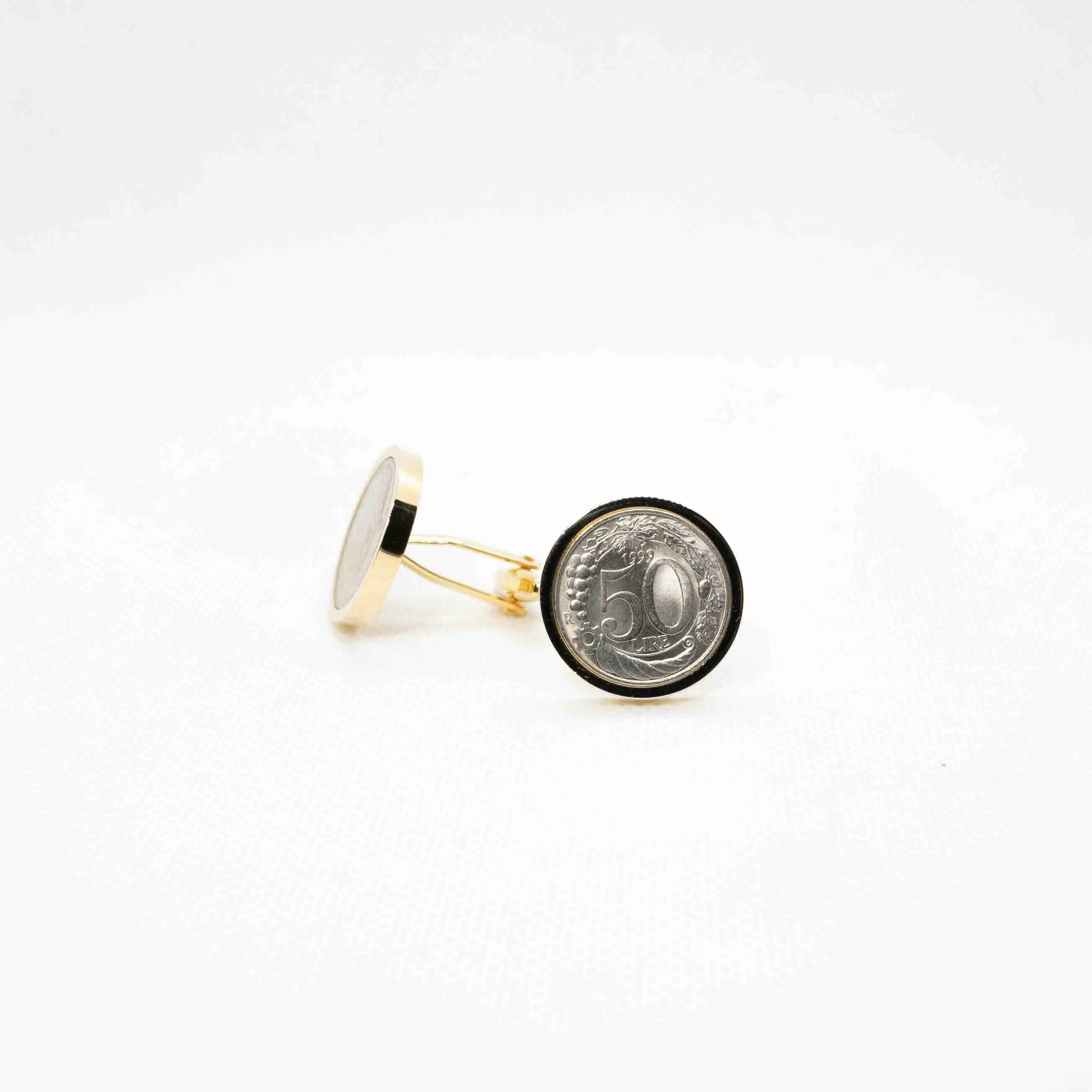 Italy 50 Lire Coin Cufflinks