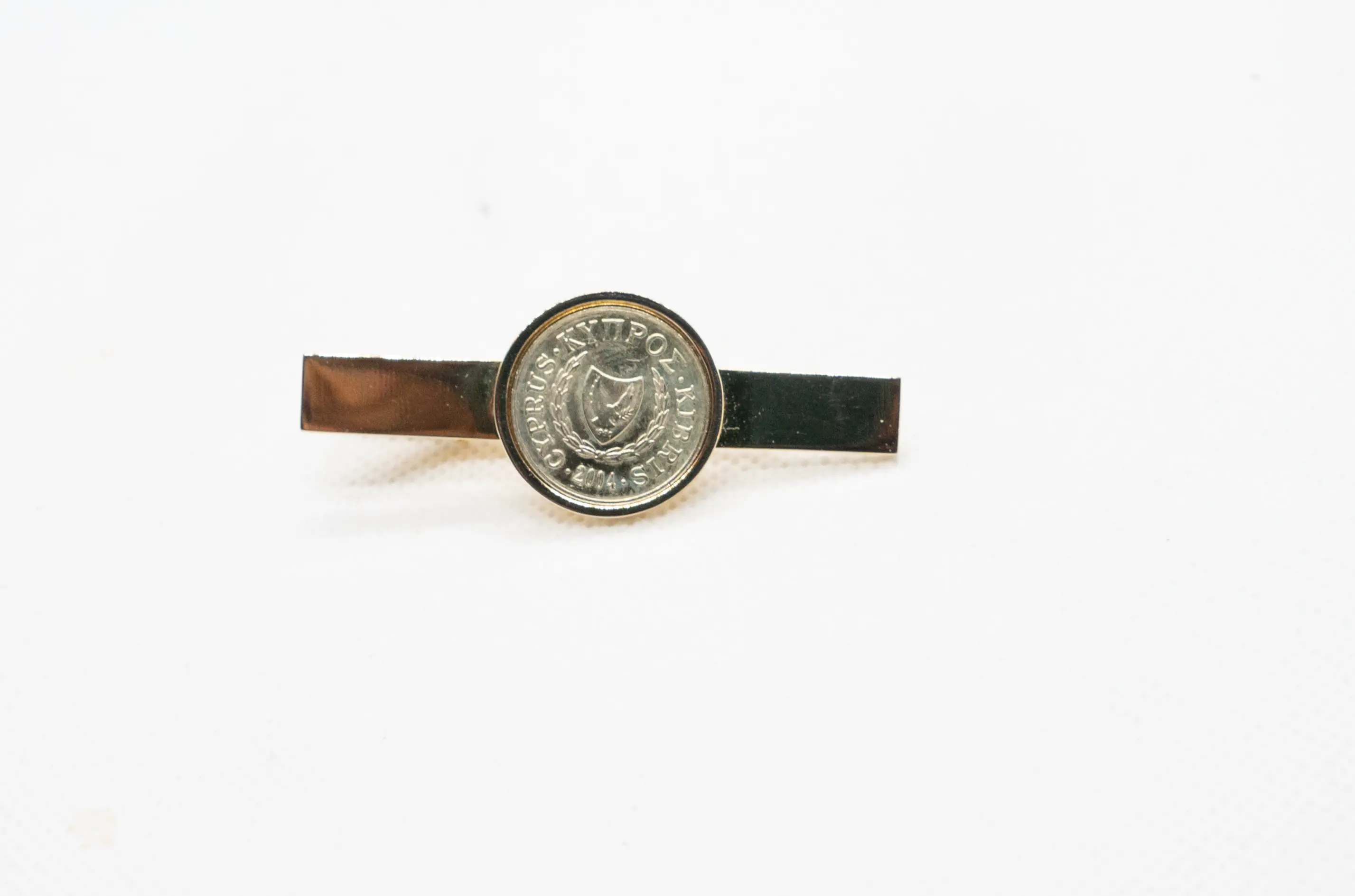Cyprus 2 Cents Tie Clips