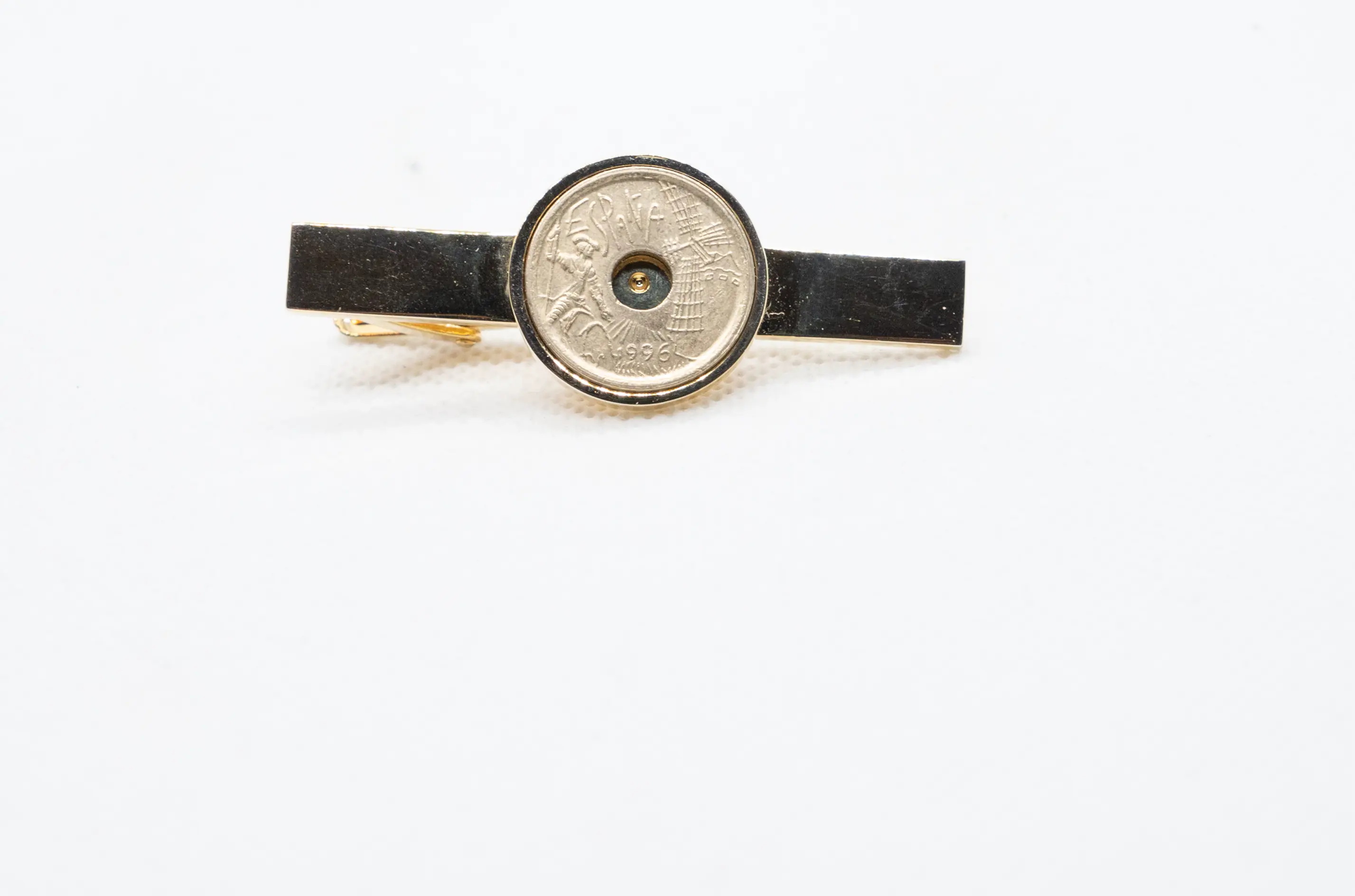 Spain 25 Pesetas Tie Clips