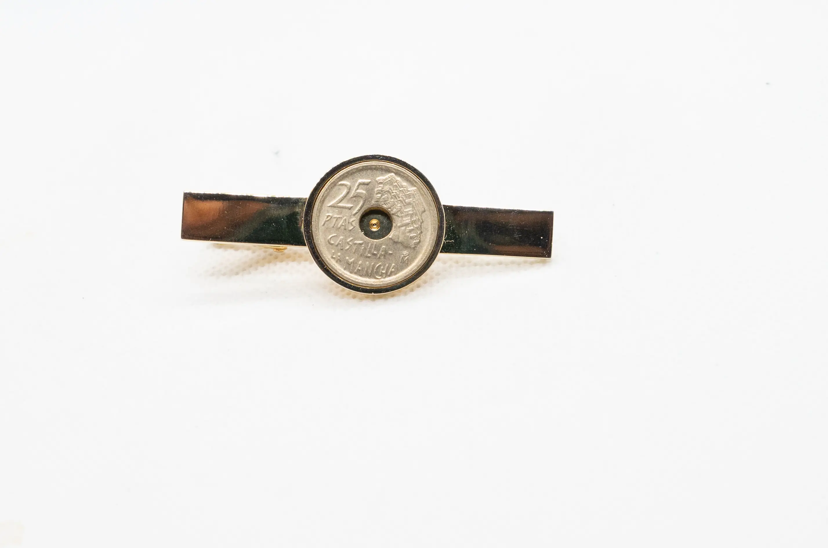 Spain 25 Pesetas Tie Clips