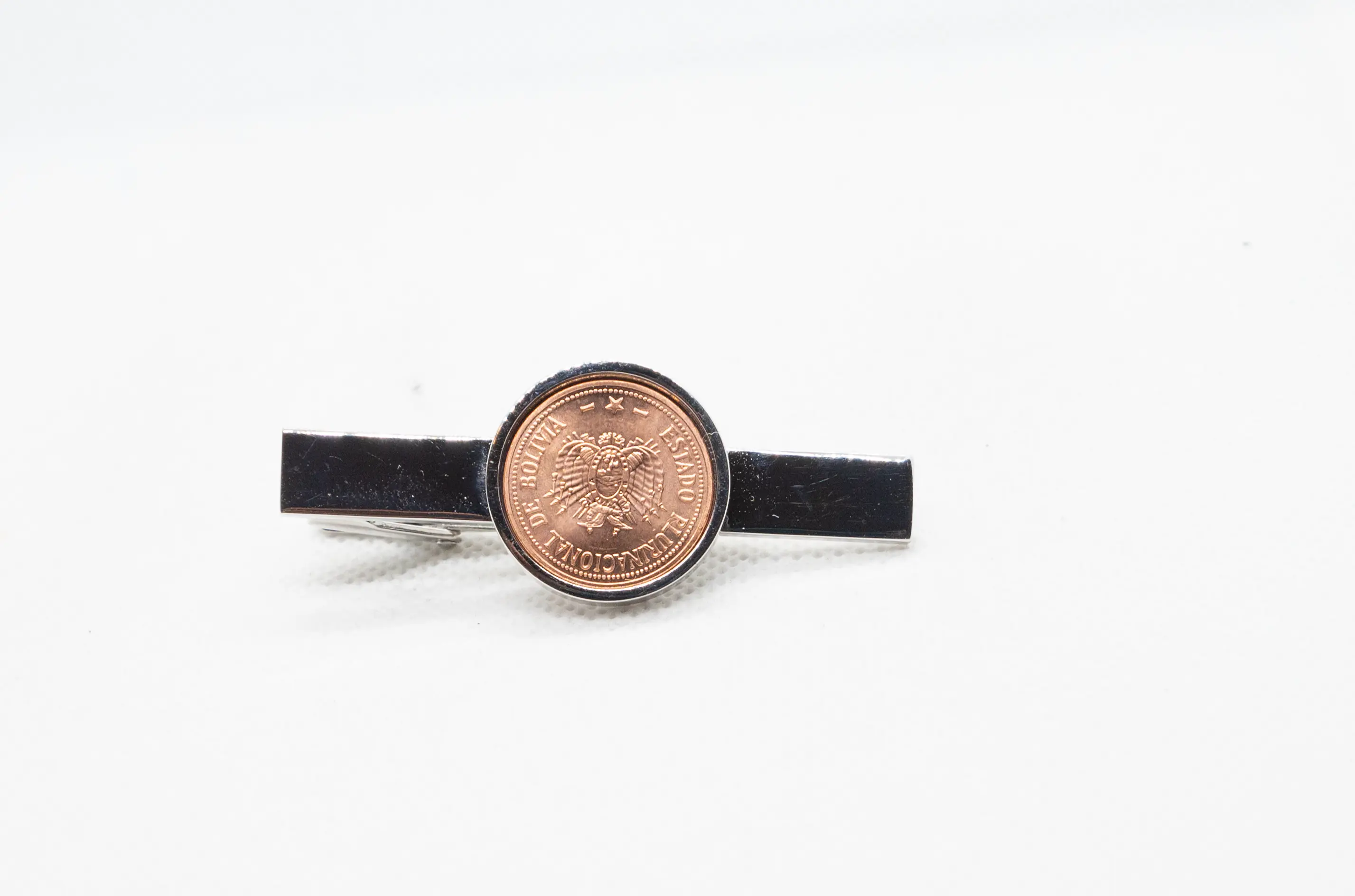 Bolivia 10 Centavos Cent Tie Clips