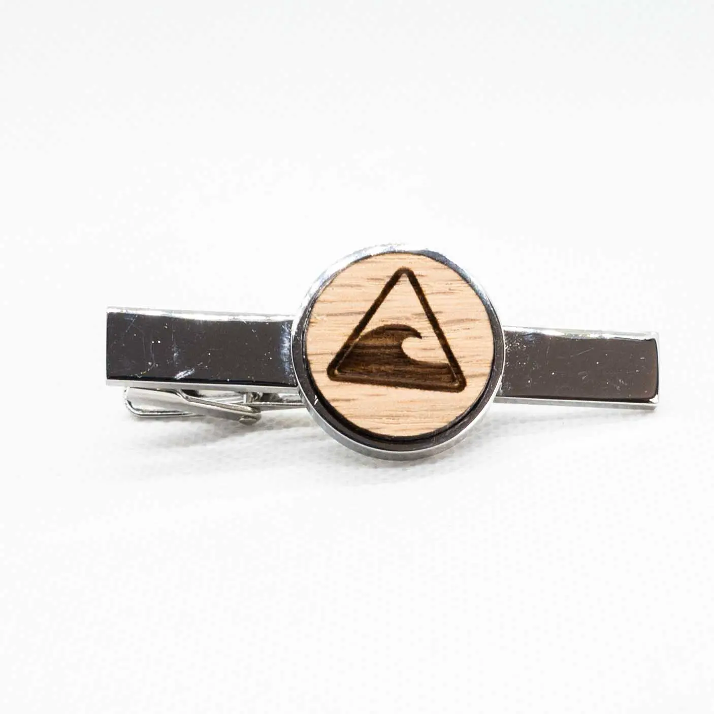 Tsunami Warning Tie Clips