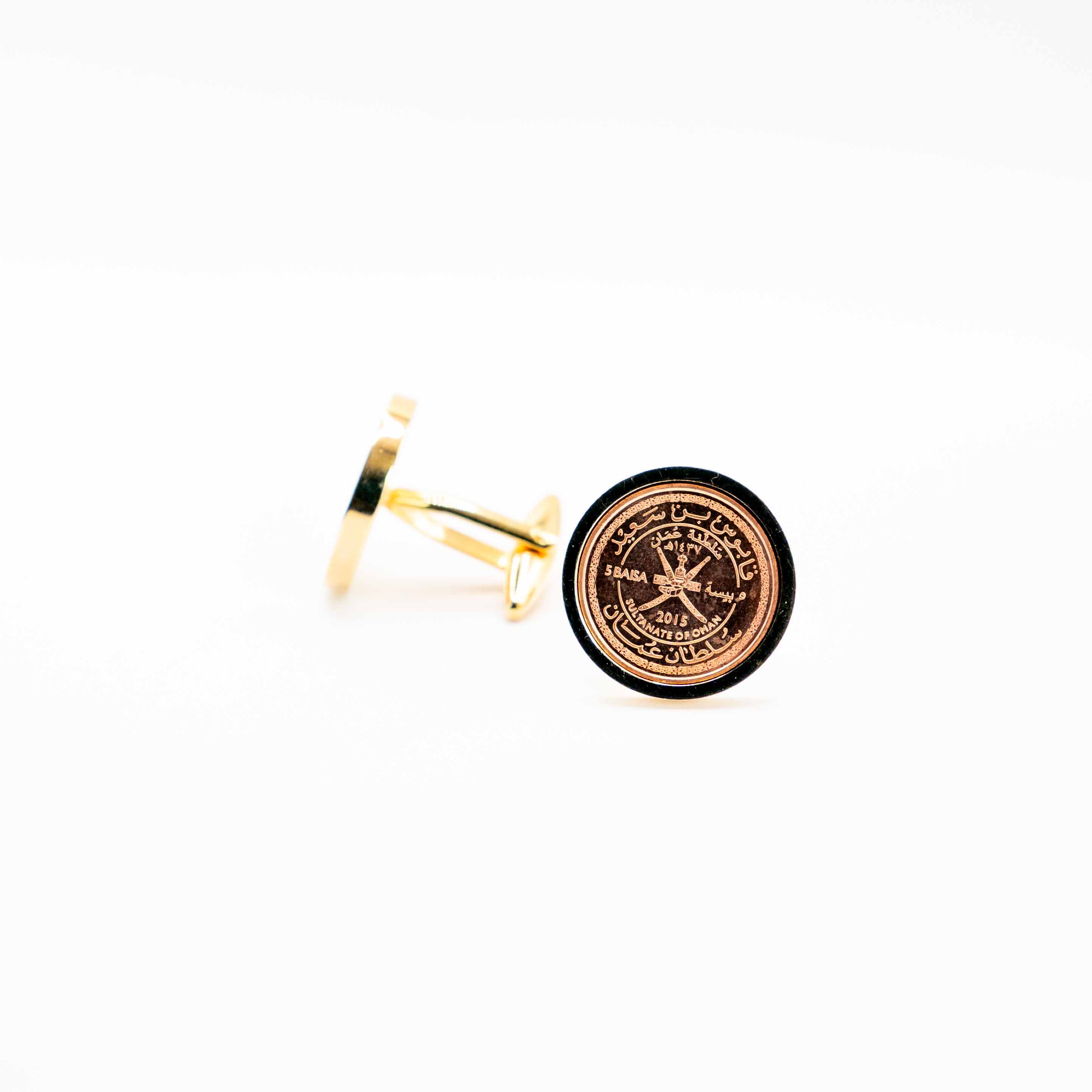 Oman 5 Baisa Qaboos national Day Cufflinks