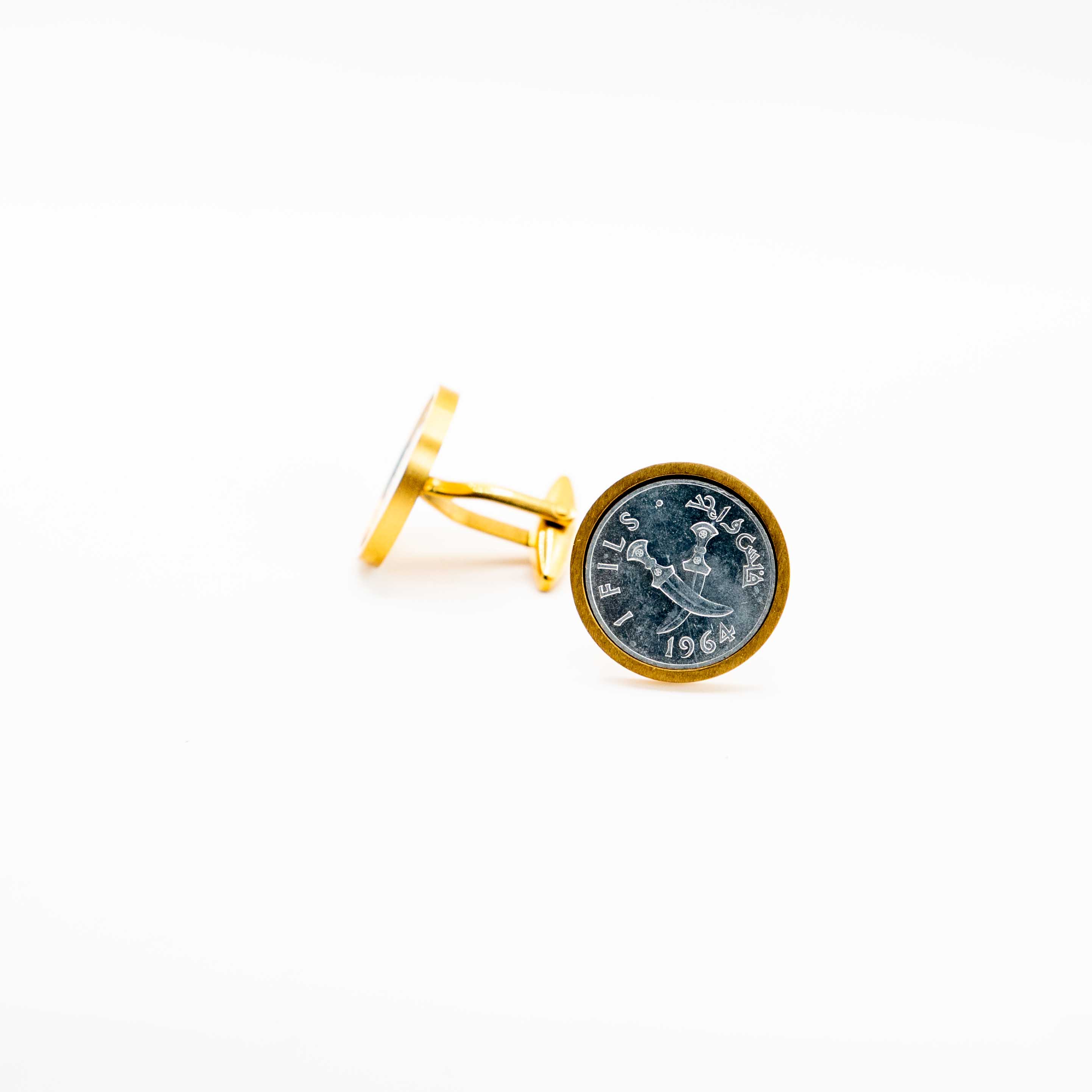 Yemen- South Arabia 1 Fils  Cufflinks