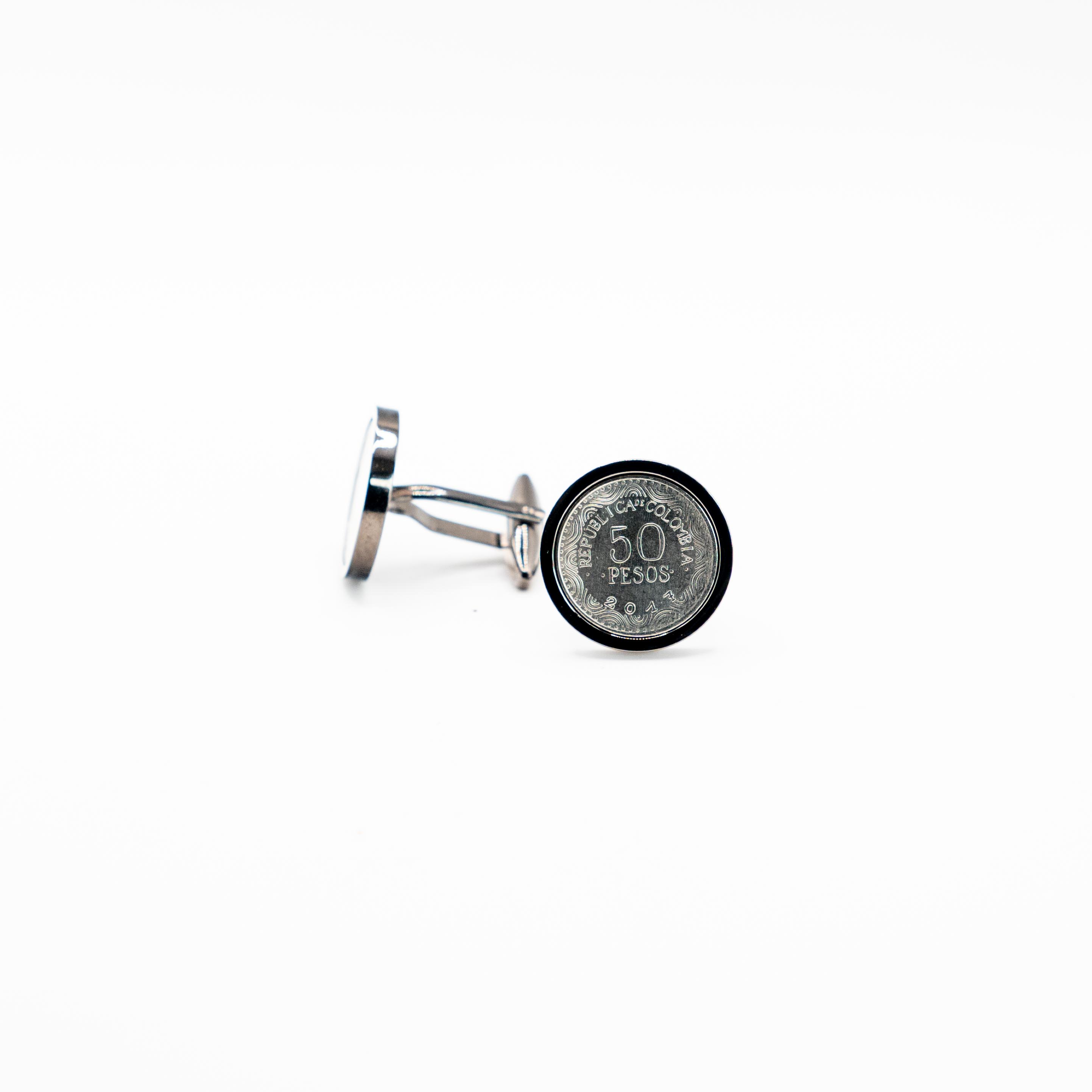Colombia 50 Pesos Cufflinks