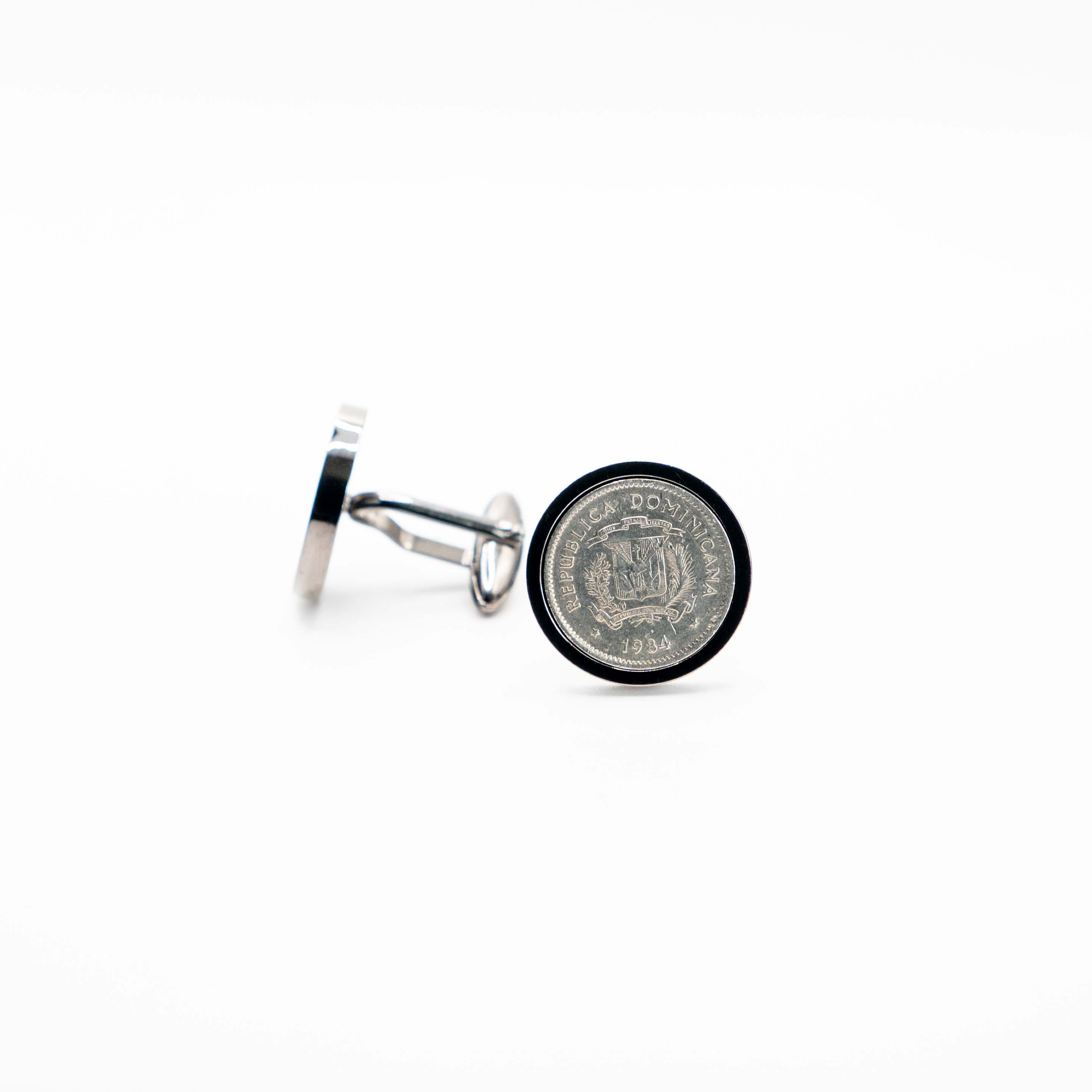 Dominican Republic 10 Centavos Duarte Cufflinks