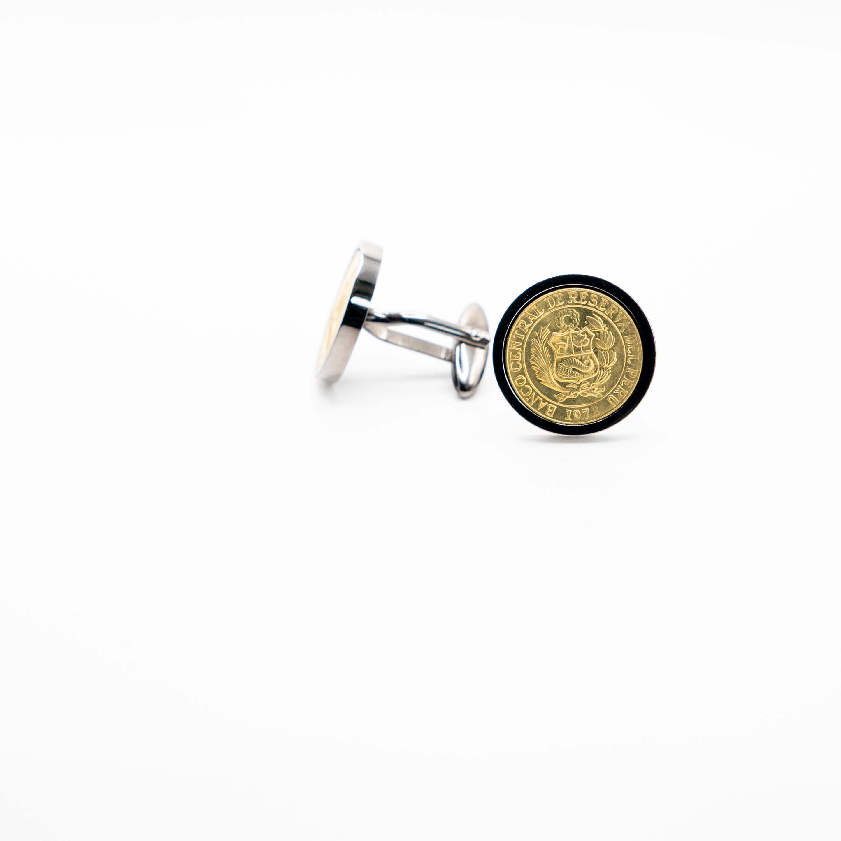 Peru 10 Centavos  Coin Cufflinks
