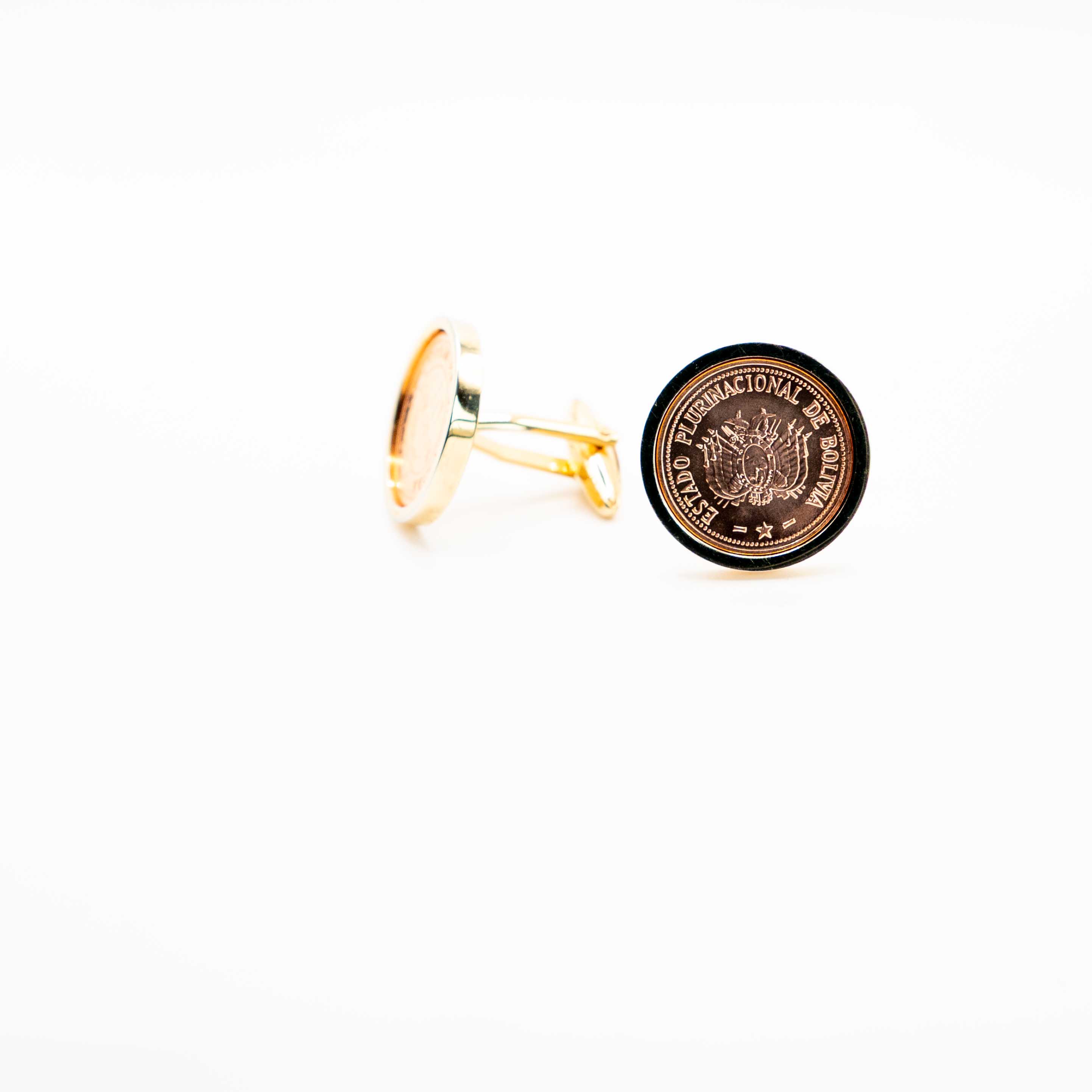 Bolivia 10 Centavos Cufflinks