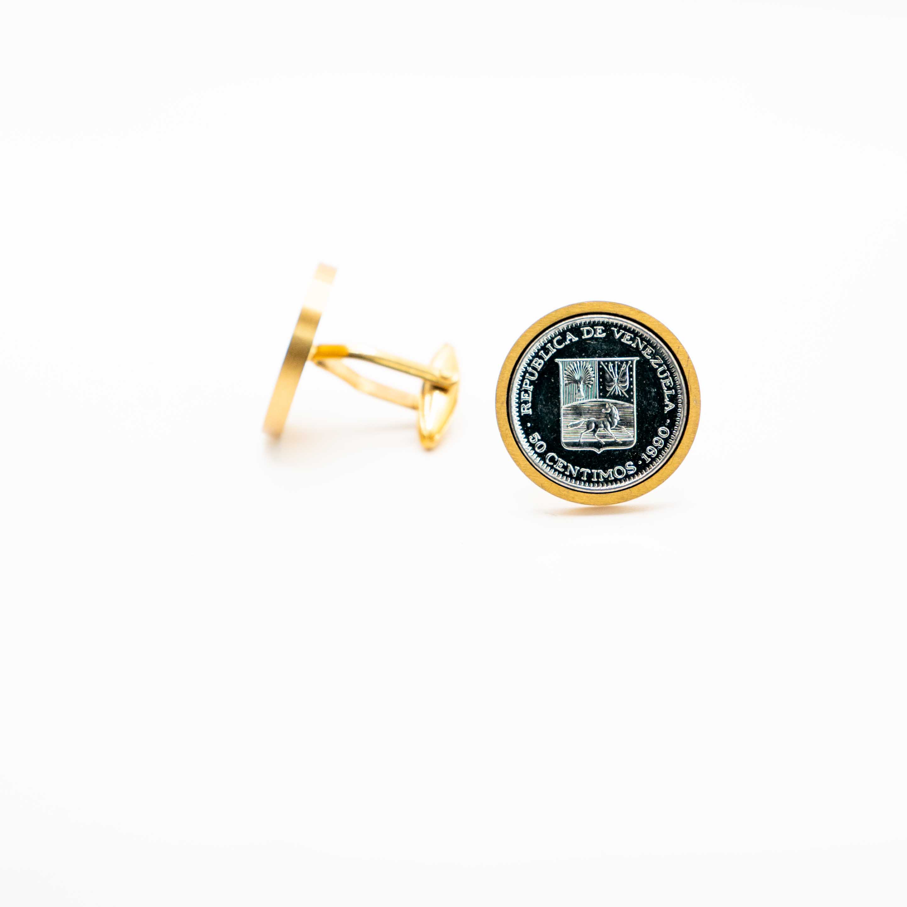 Venezuela 50 Centimos Coin Cufflinks