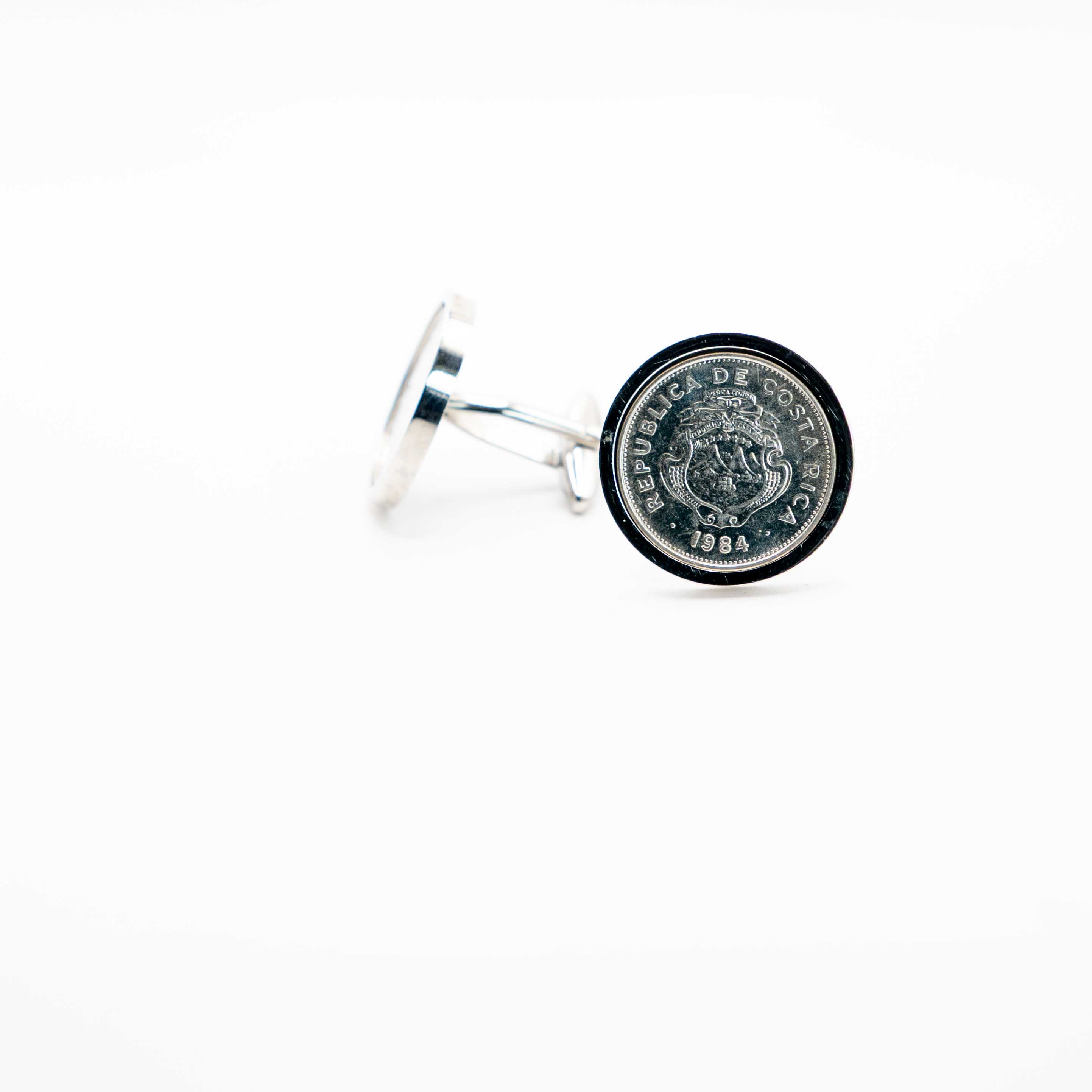 Costa Rica 1 Colon Coin Cufflinks