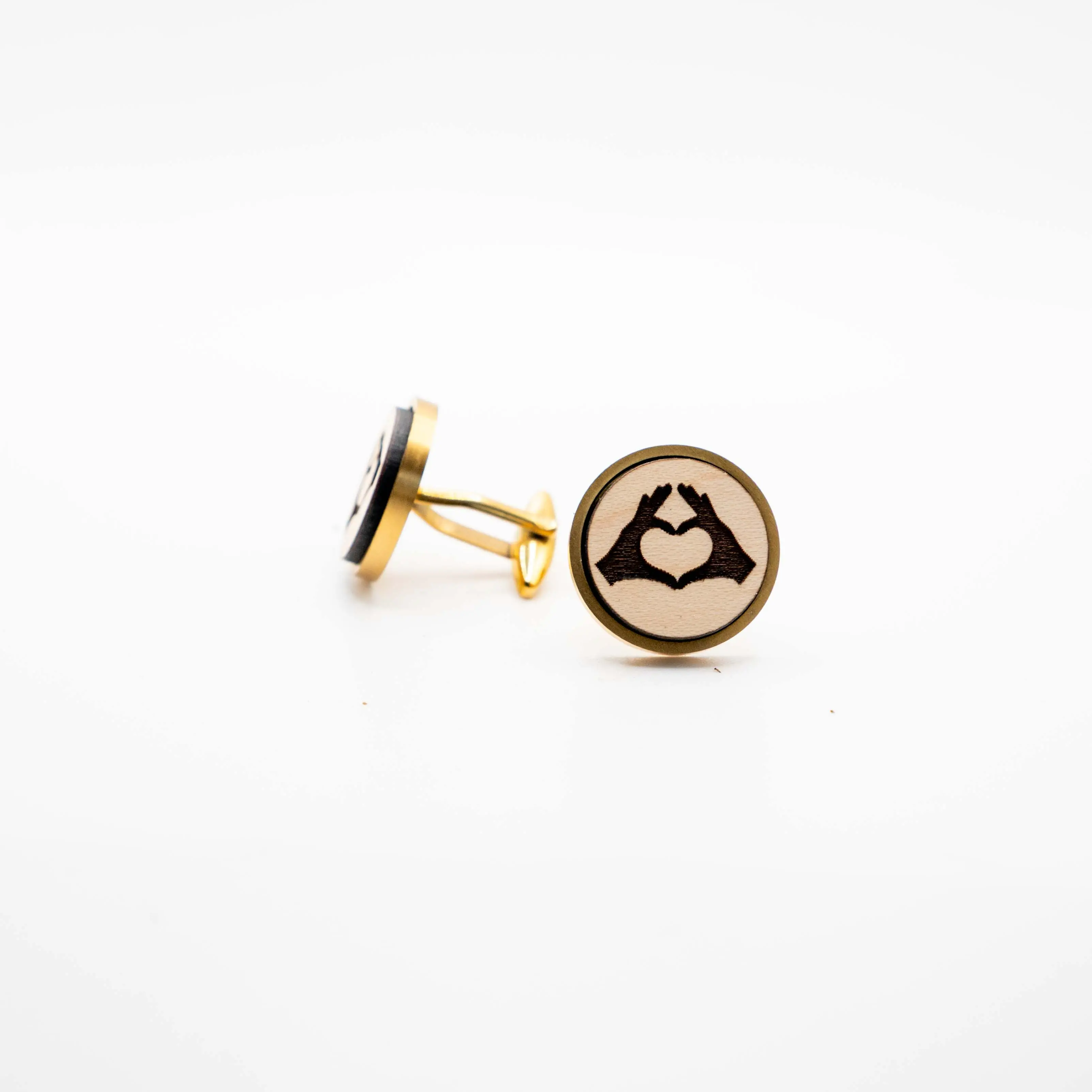 Hand Heart Love Cufflinks