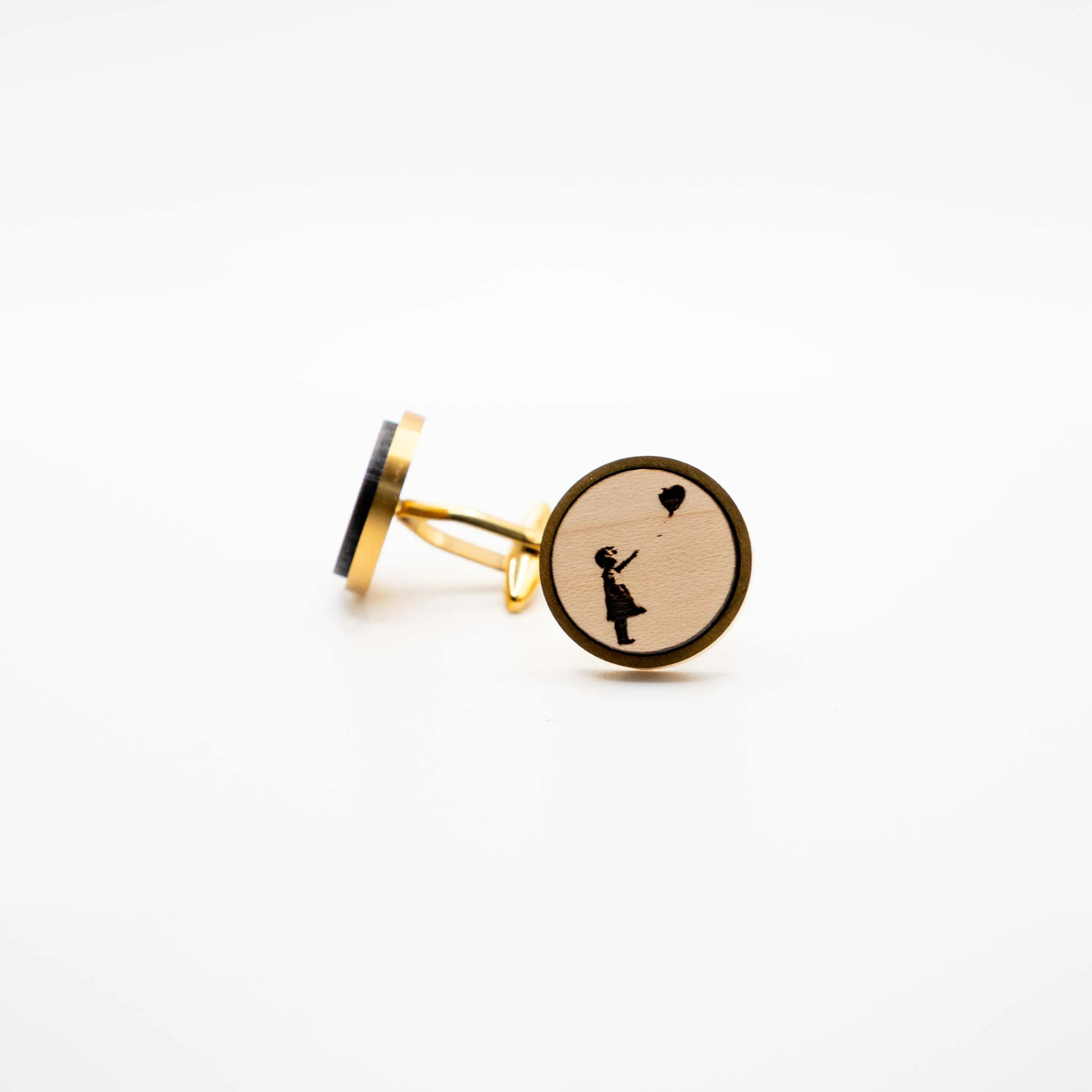 Banksy's Girl with Balloon Cufflinks