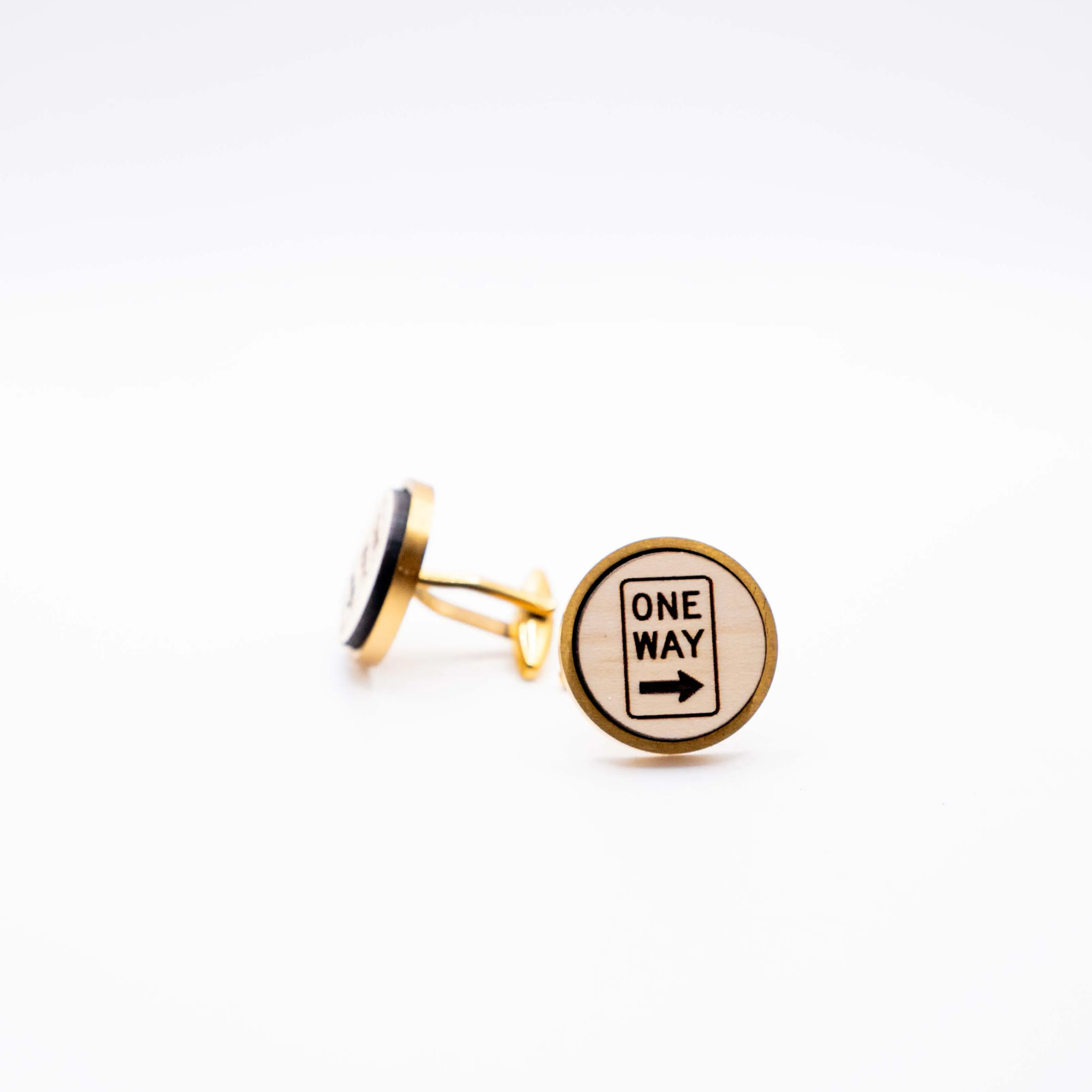 One Way Sign Cufflink