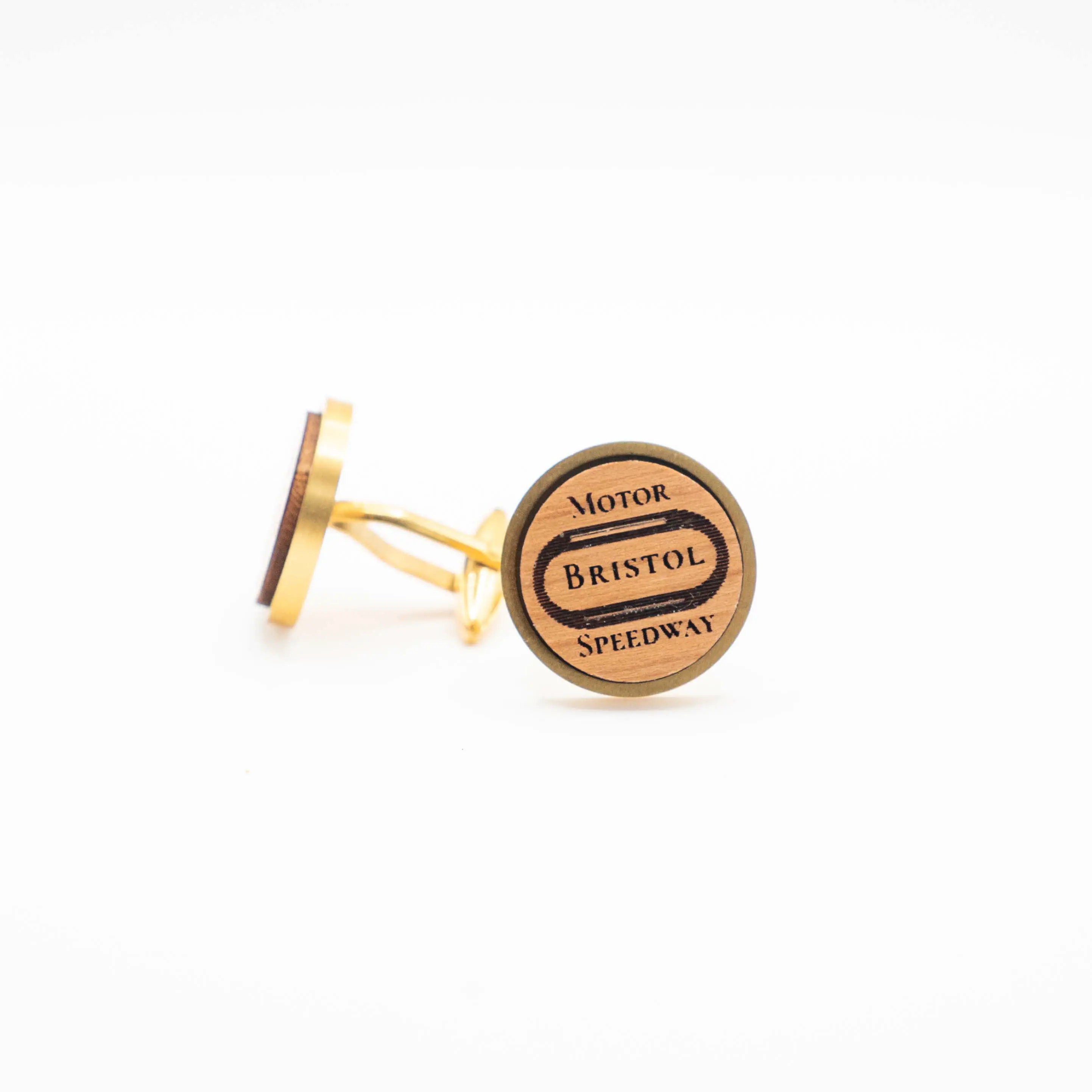 Nascar Bristol Speedway Wooden Cufflinks