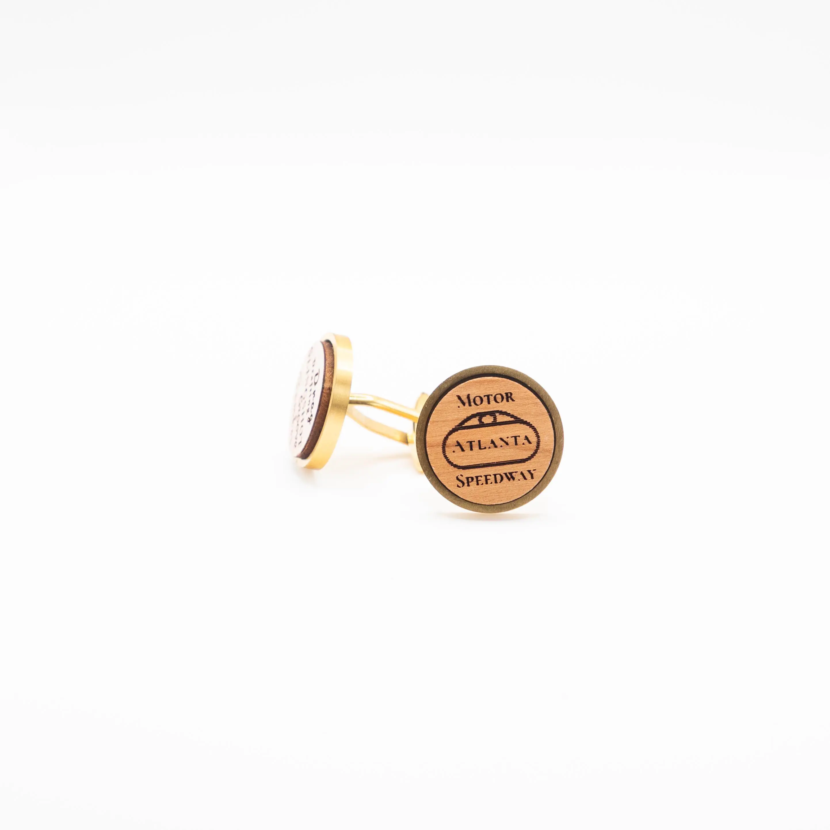 Nascar Atlanta Speedway Wooden Cufflinks