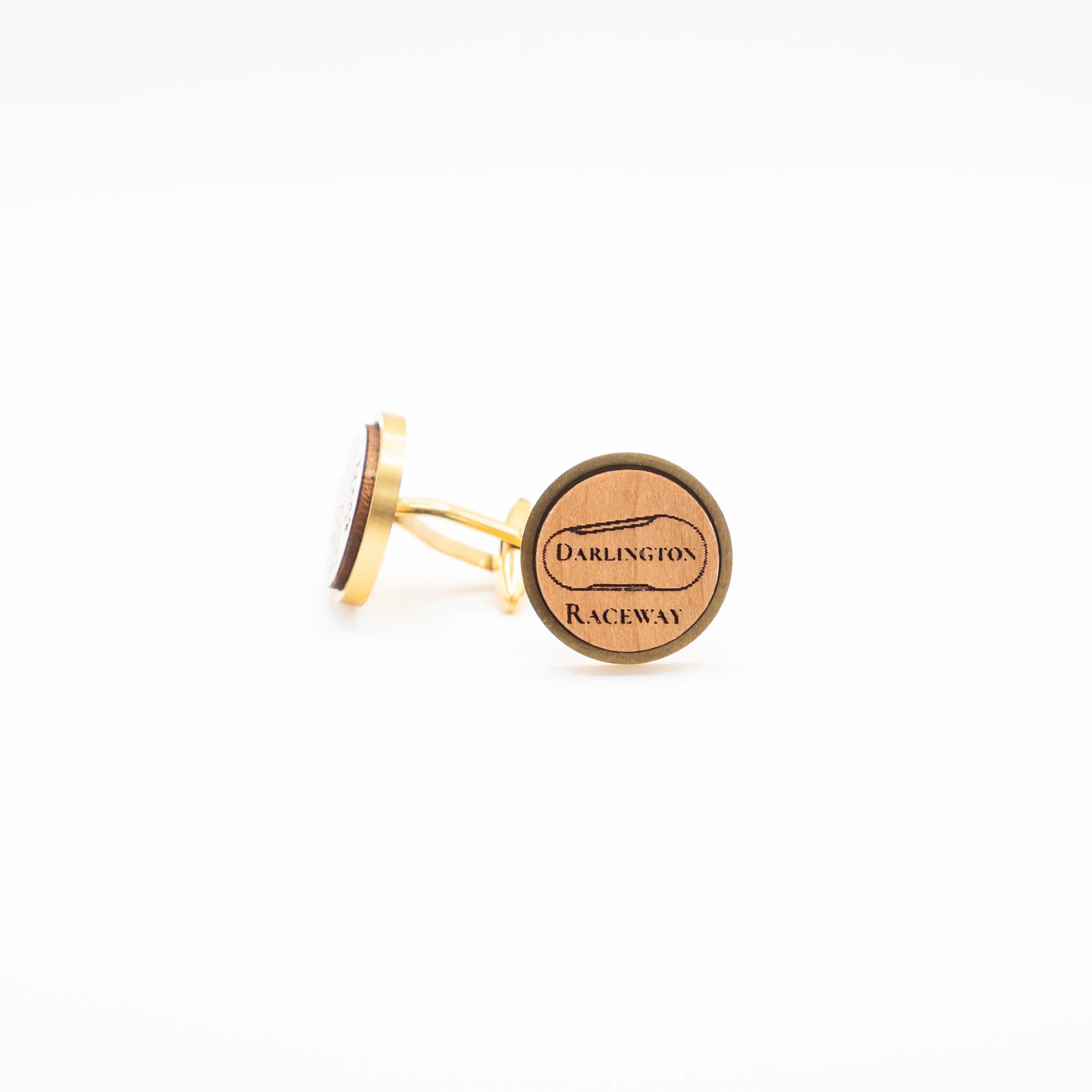 Nascar Darlington Speedway Wooden Cufflinks
