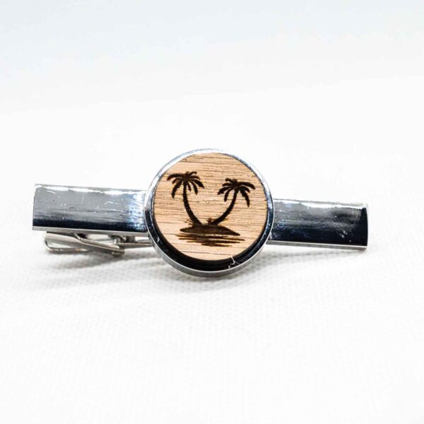 Island wood Tie Clips