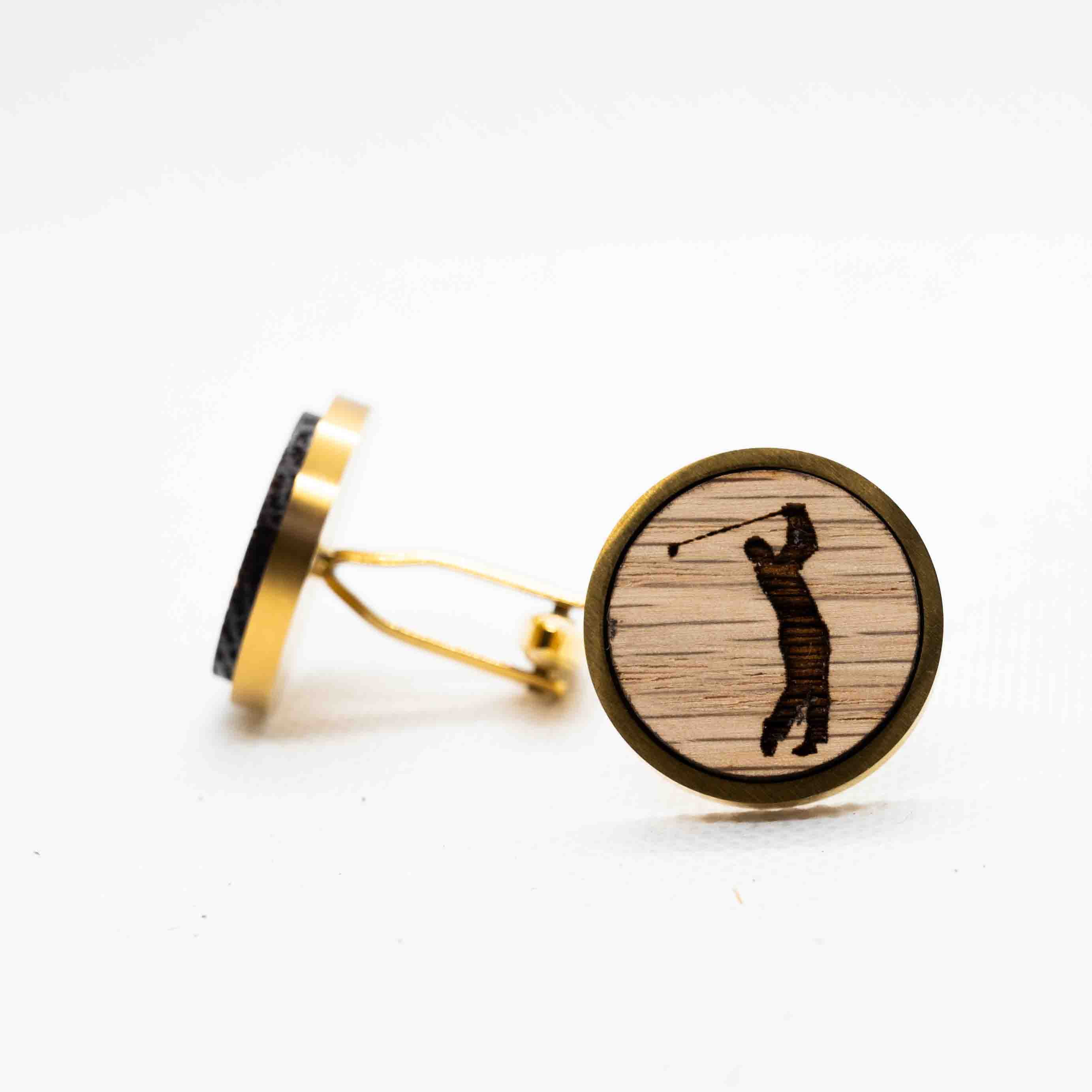 Golf Wooden Cufflinks