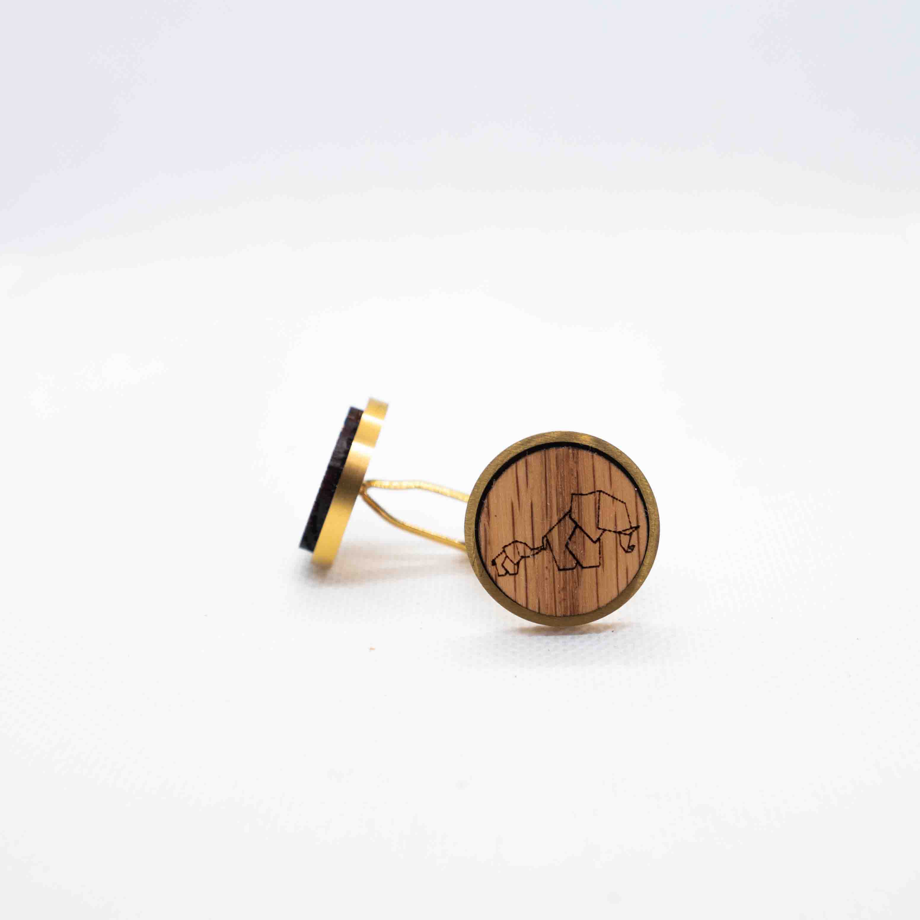 Elephants Origami Cufflinks